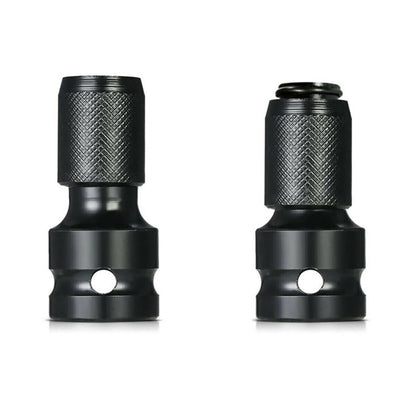 2Pcs Drill Chuck Converter Socket Adapter 1/2" Drive to 1/4" Hex Shank