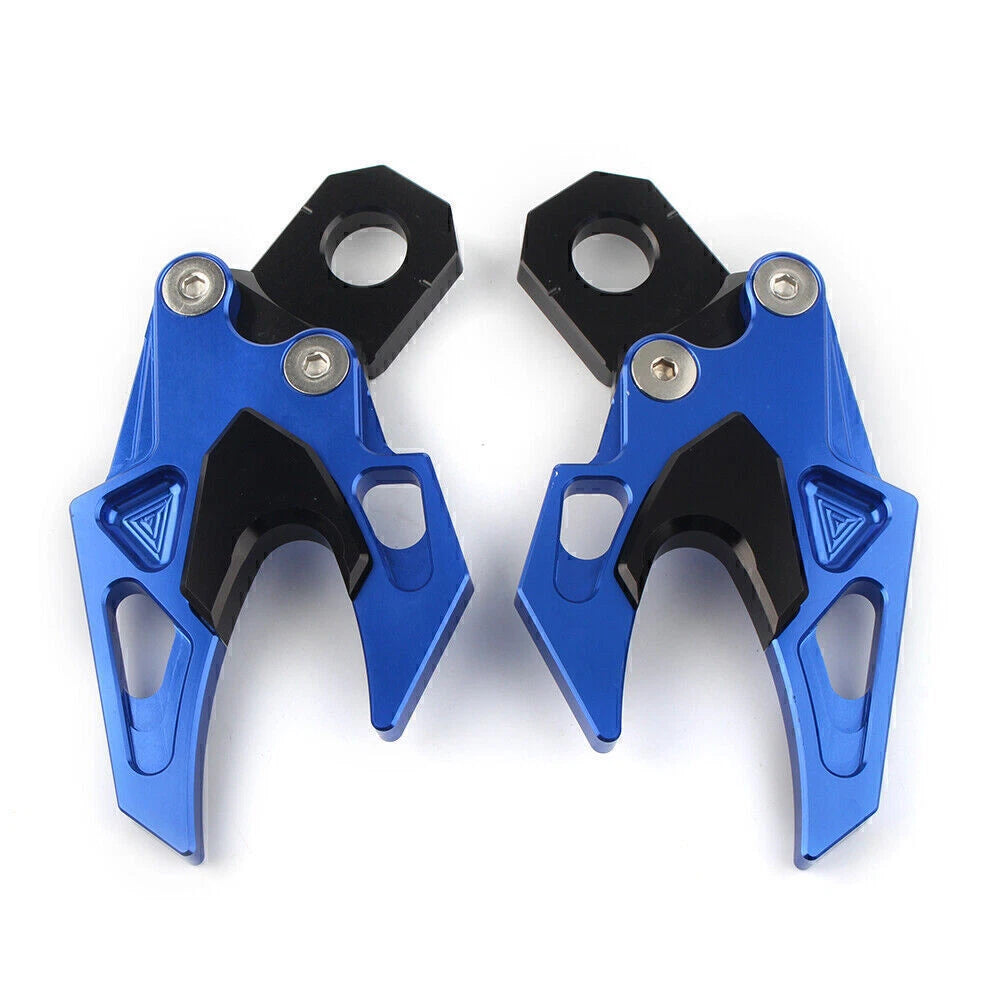 CNC Rear Fork Chain Adjuster for Honda CB650F (2014–2018) Blue