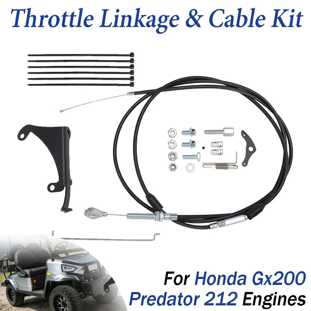 Throttle Assembly with Cable Kit for GX200 Predator 212 (Ungoverned)
