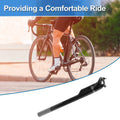 Adjustable Seat Post for Bike 27.2 x 400mm Two Bolt Gloss Black (Gray)