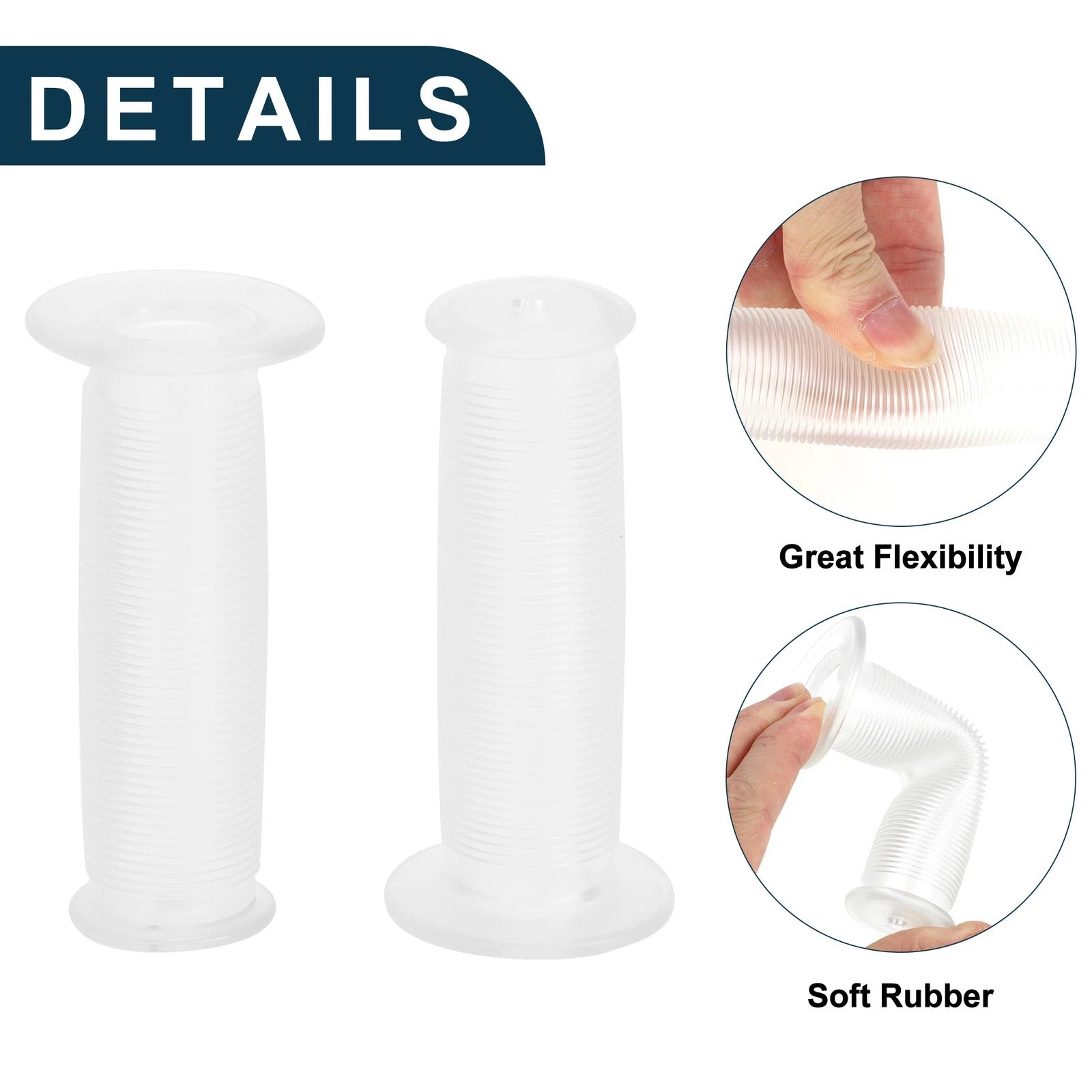 Handlebar Grips Protector 100mm Soft MTB End Grips for Bike 1 Pair (—)