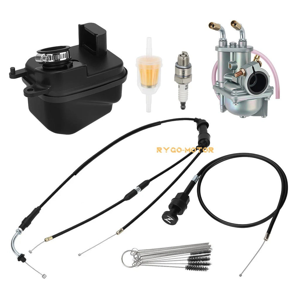 Carburetor & Air Filter Box Throttle Choke Cable for Yamaha PW50 (2008–2024)