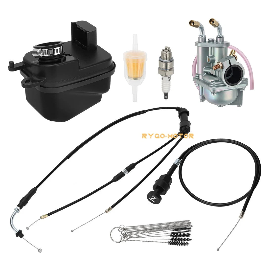 Carburetor & Air Filter Box Throttle Choke Cable for Yamaha PW50 (2008–2024)