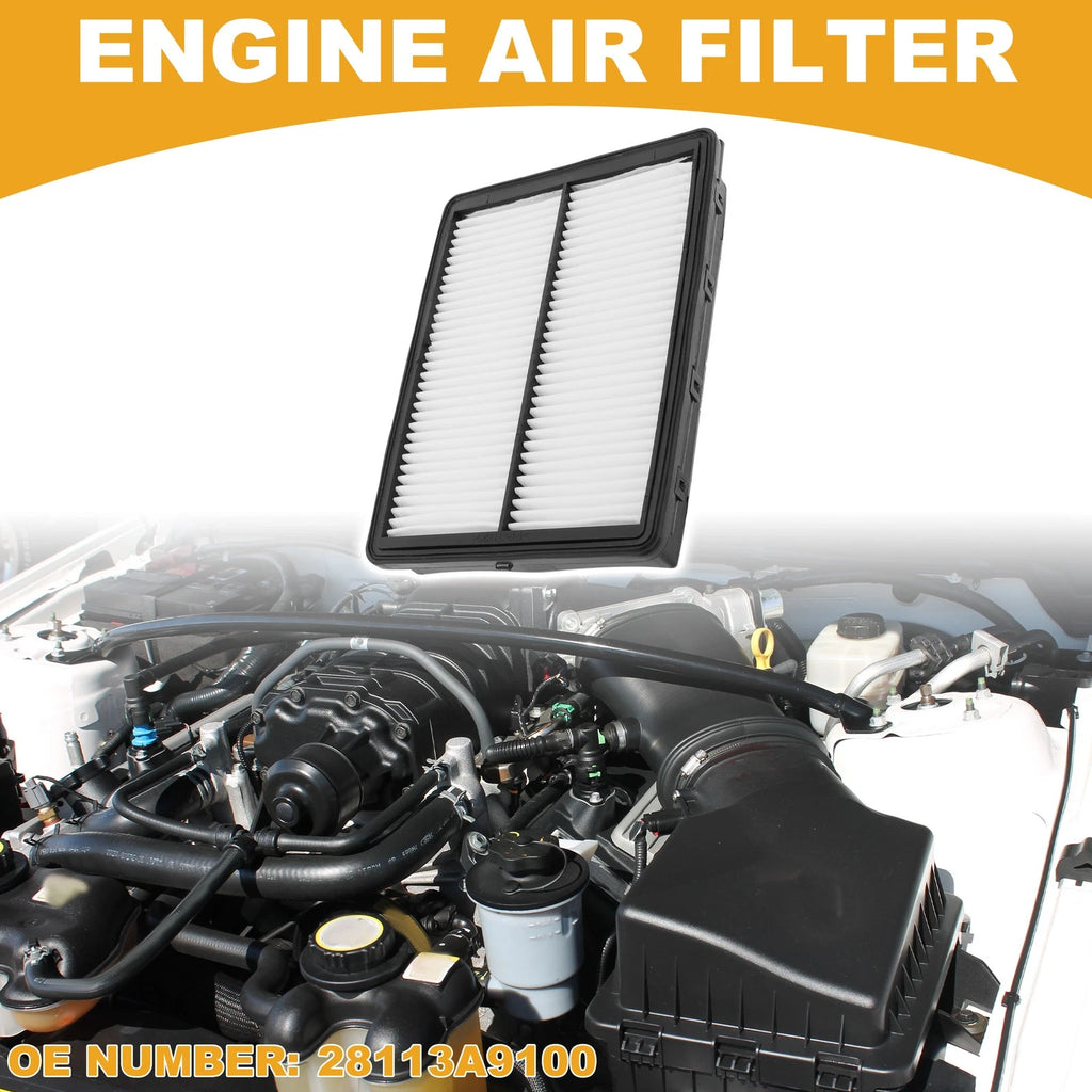 Engine Air Filter Replacement for Hyundai Santa Fe 2.0L 2.4L (2017–2020)