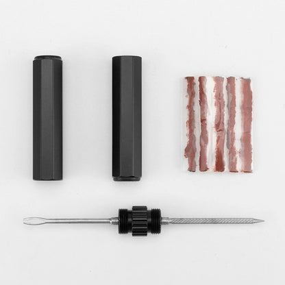 Tire Repair Kit for Cyclists with Aluminum Tool and Storage