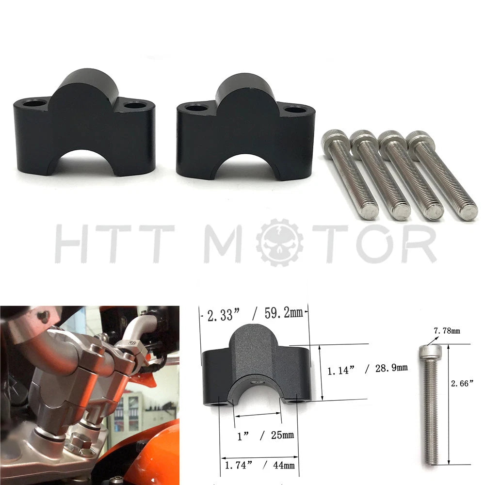 25mm Handlebar Riser Adaptor for KTM Duke 200 250 390 (2013–2016)