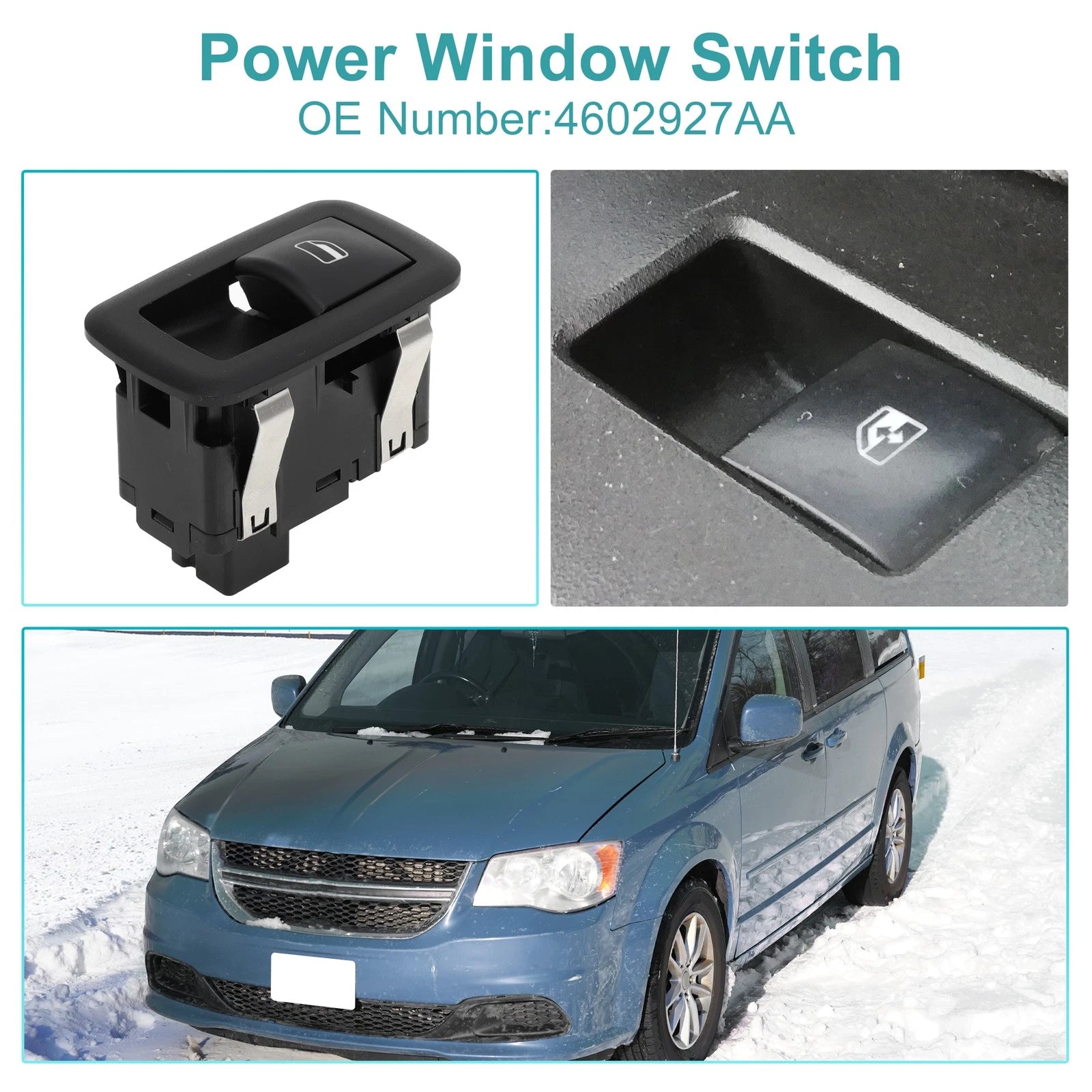 Rear Power Window Switch for Chrysler Town & Country for Dodge (2008–2016)