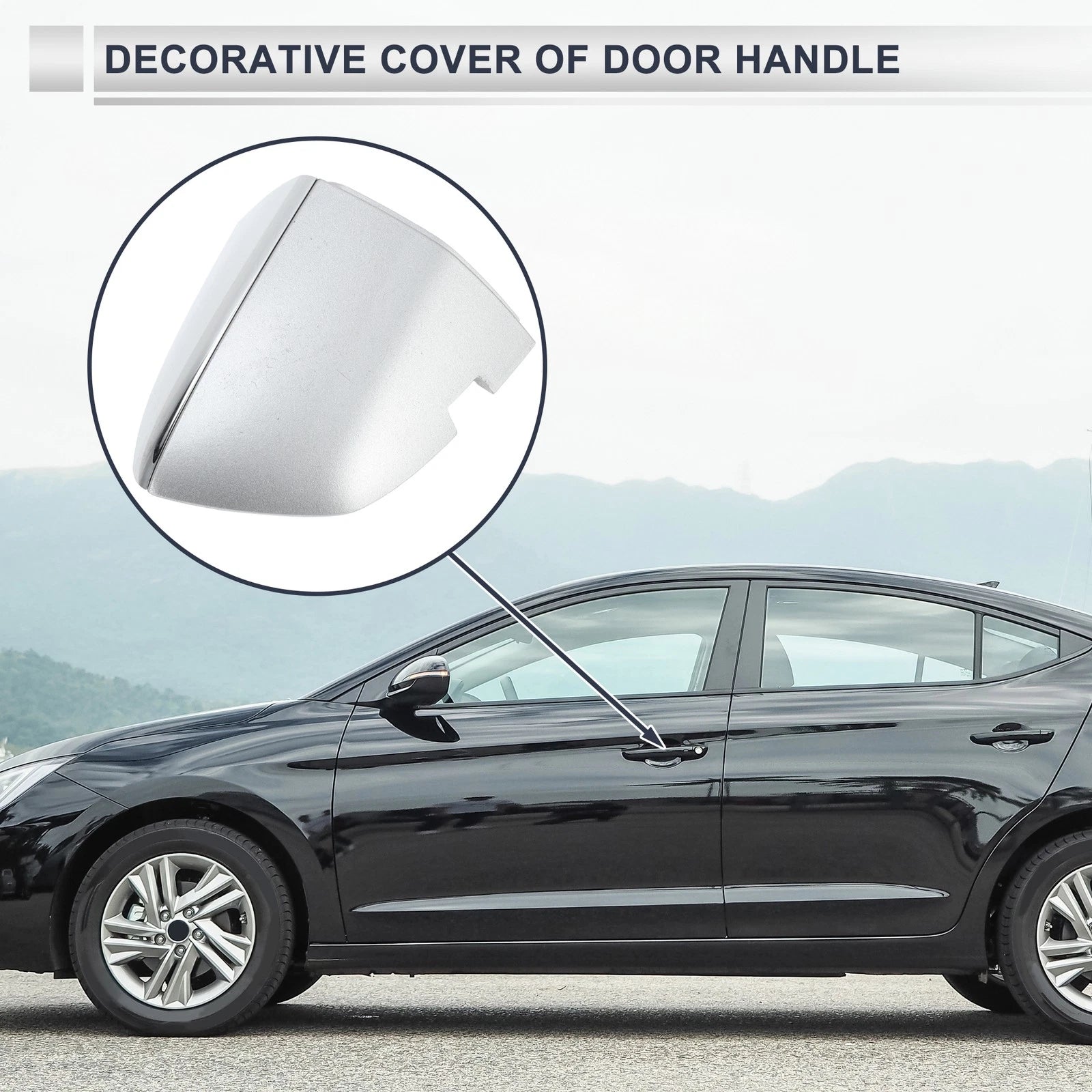 Front Right Door Handle Lock Cylinder Covers for Volkswagen Sagitta (2012–2018)
