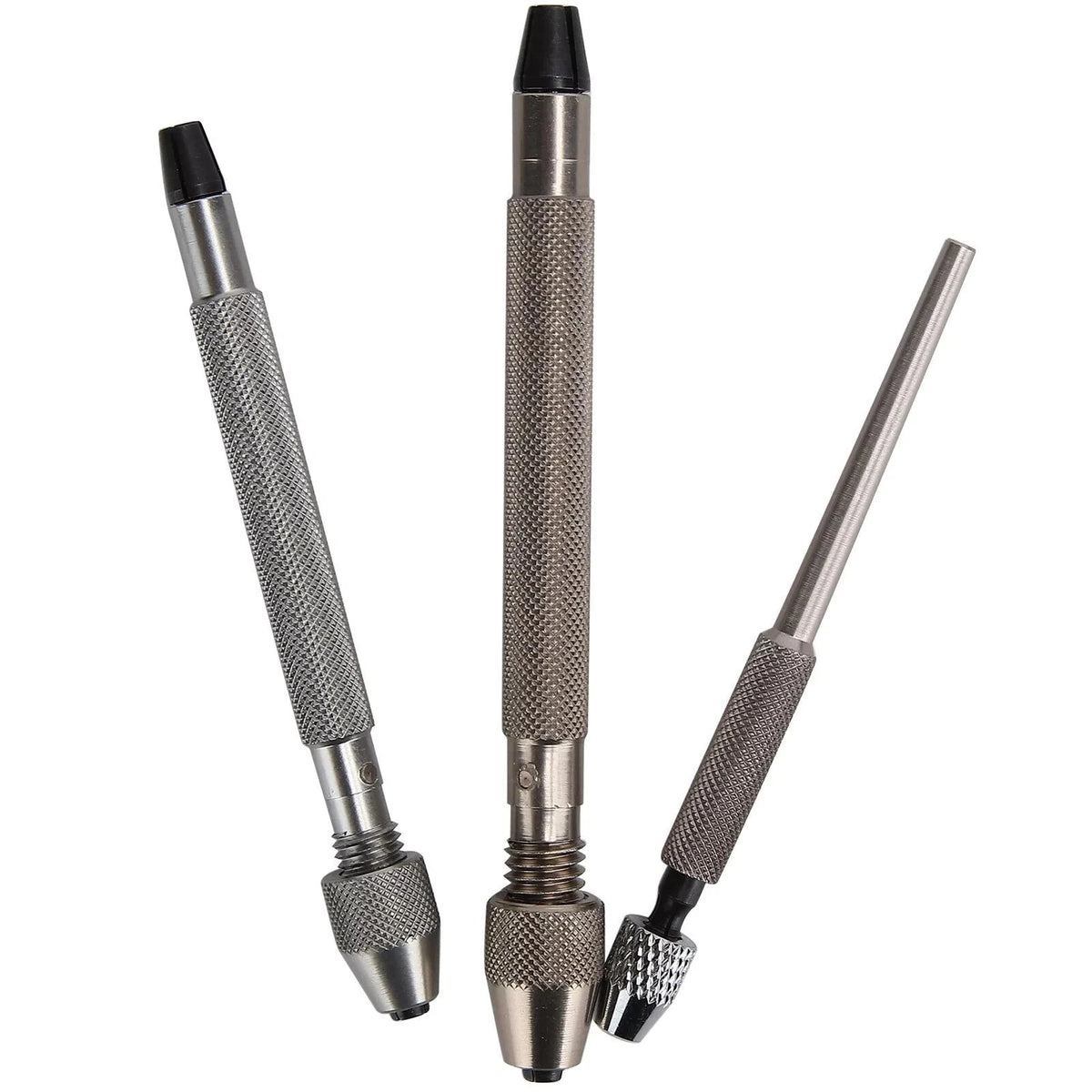 3-Size Hand Drill Set for Watch Repair Tools (Silver Alloy)