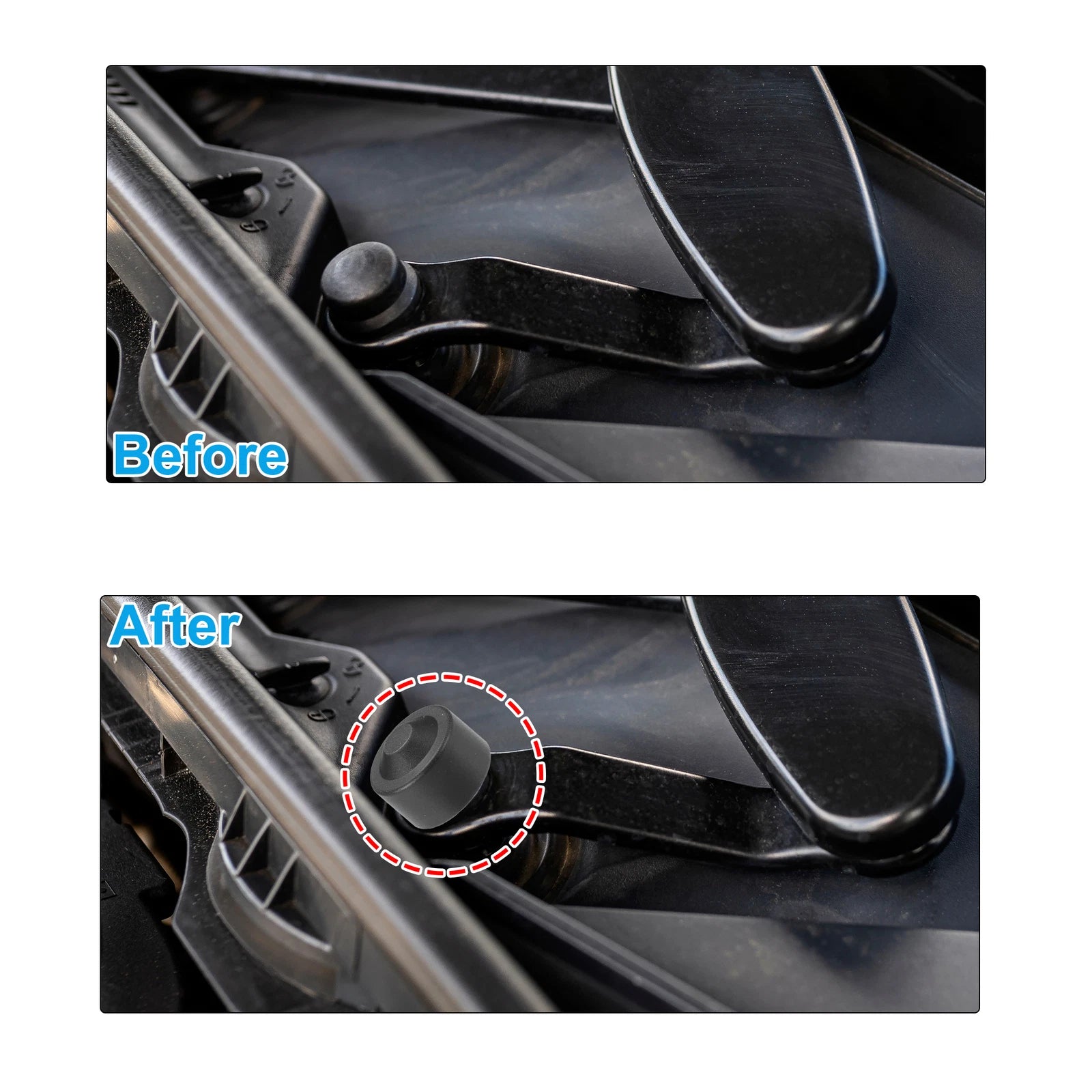 2X Front Windshield Wiper Arm Nut Cover Cap for BMW i3 (2014–2021)
