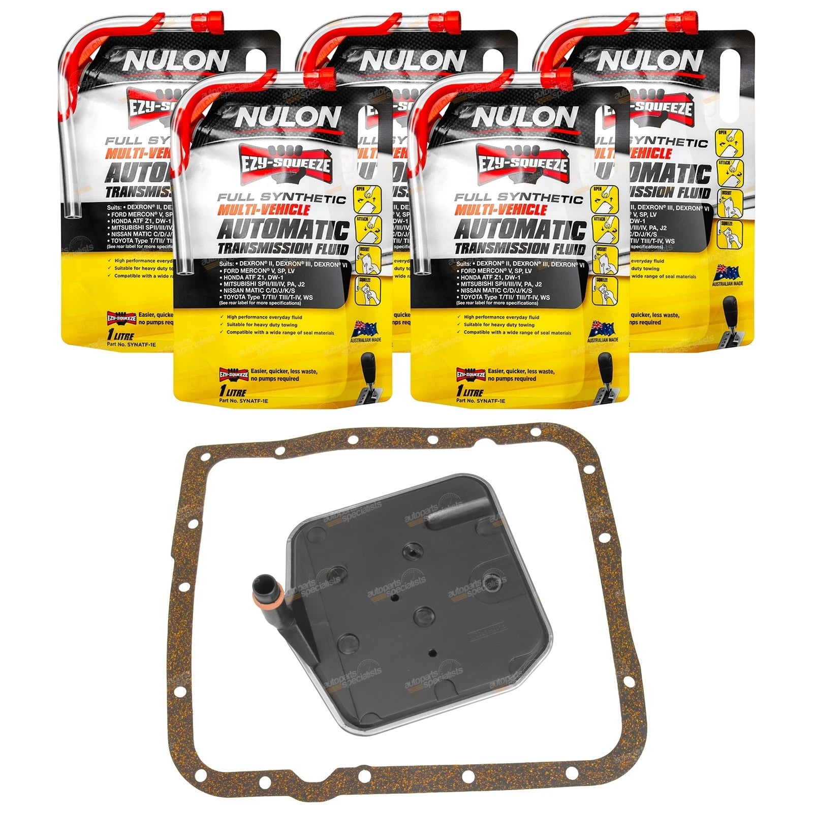 Transmission Filter Kit + Fluid for Holden Commodore VN VP (1988–1997)