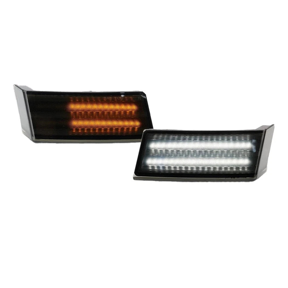 Smoked Dynamic LED Turn Signal Foot Step Lights for Freightliner Cascadia (2018–2025)