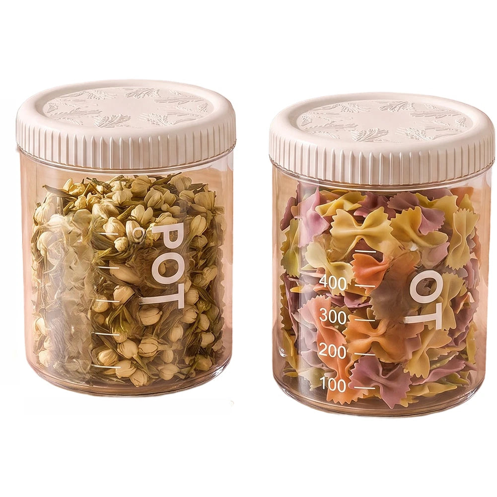 Airtight Storage Container for Quick Identification (Clear Visibility Design)