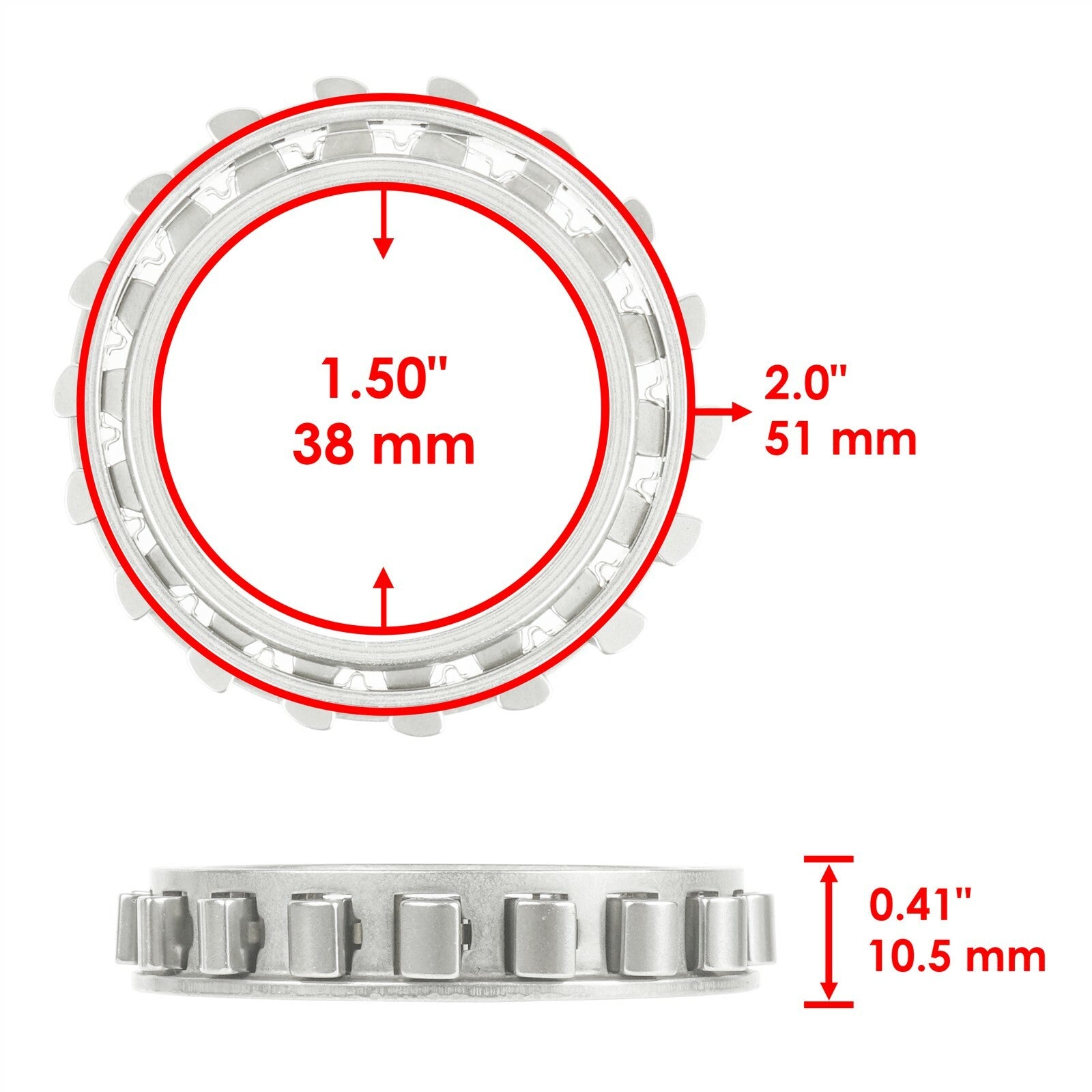 Clutch One Way Bearing Replacement for Honda TRX250X 2x4 (2009–2020)