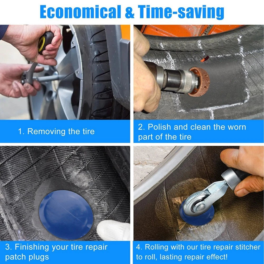 30pcs Tire Patch Roller Tool Kit for Universal Use