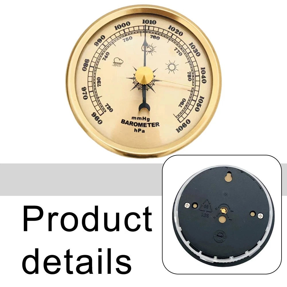 Aluminum Barometer 70MM Pressure Gauge for Home Use