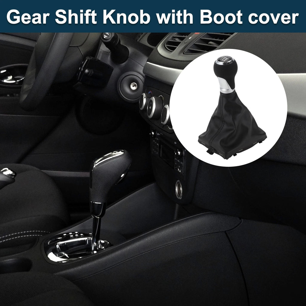 6 Speed Gear Shifter Knob Replacement with Cover for Audi A4 B8 (2007–2015)