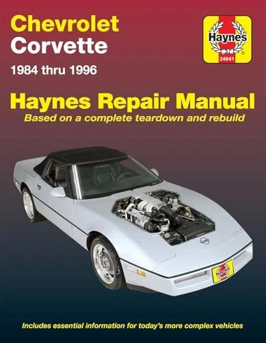 Haynes Manual for Chevrolet Corvette (1984–1996)