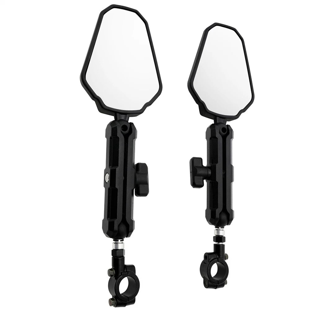 1 Pair Rear View Mirrors for Motorcycle Street Bike (10mm Mount)