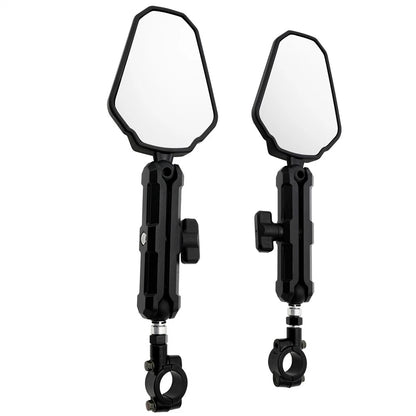 1 Pair Rear View Mirrors for Motorcycle Street Bike (10mm Mount)