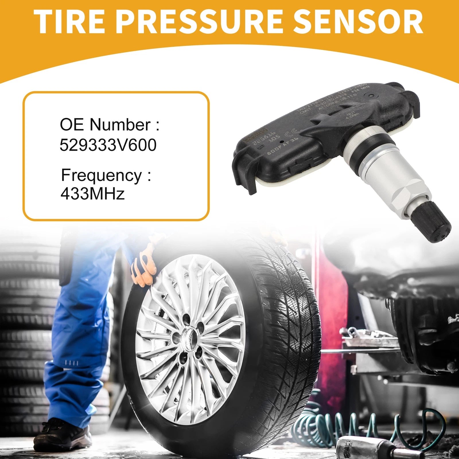 Tire Pressure Sensor Replacement for Hyundai Azera (2014–2017) TPMS 433MHz