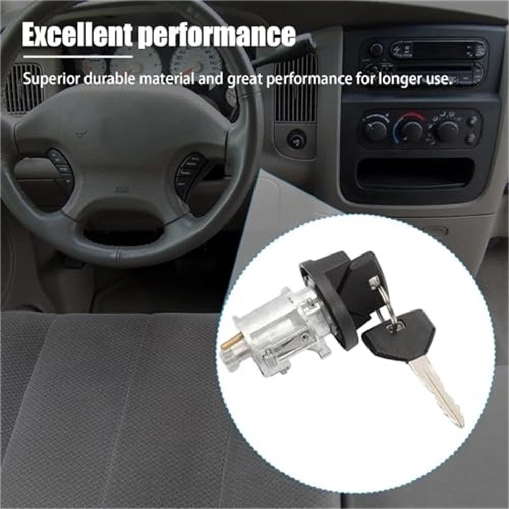 Ignition Lock Cylinder W/ Keys 5003845AA for Dodge Dakota Durango (1998–2000)