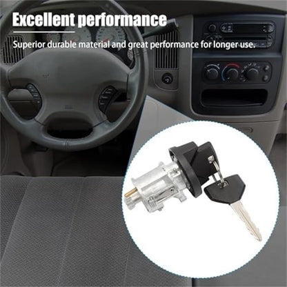 Ignition Lock Cylinder W/ Keys 5003845AA for Dodge Dakota Durango (1998–2000)