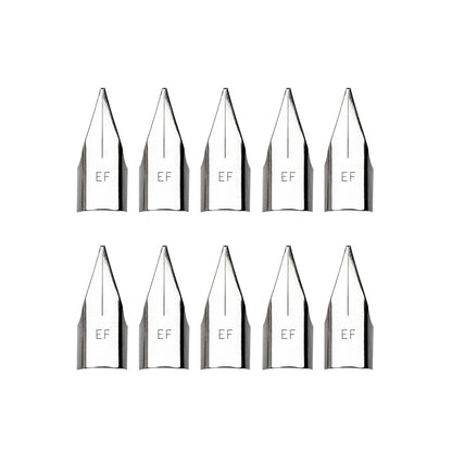 10pcs Stainless Steel Pen Nib Tip EF/F for 9138/359