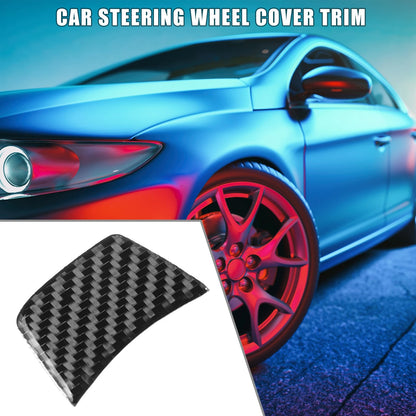 Steering Wheel Cover for Audi A4 B8 2008–2015 Carbon Fiber Black