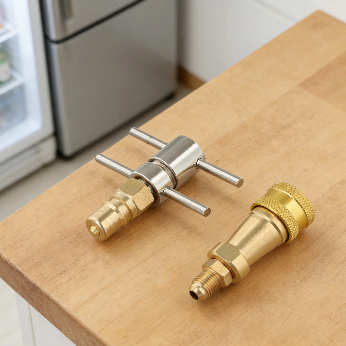 1/4 Inch Brass Washer Quick Connector for Refrigerator