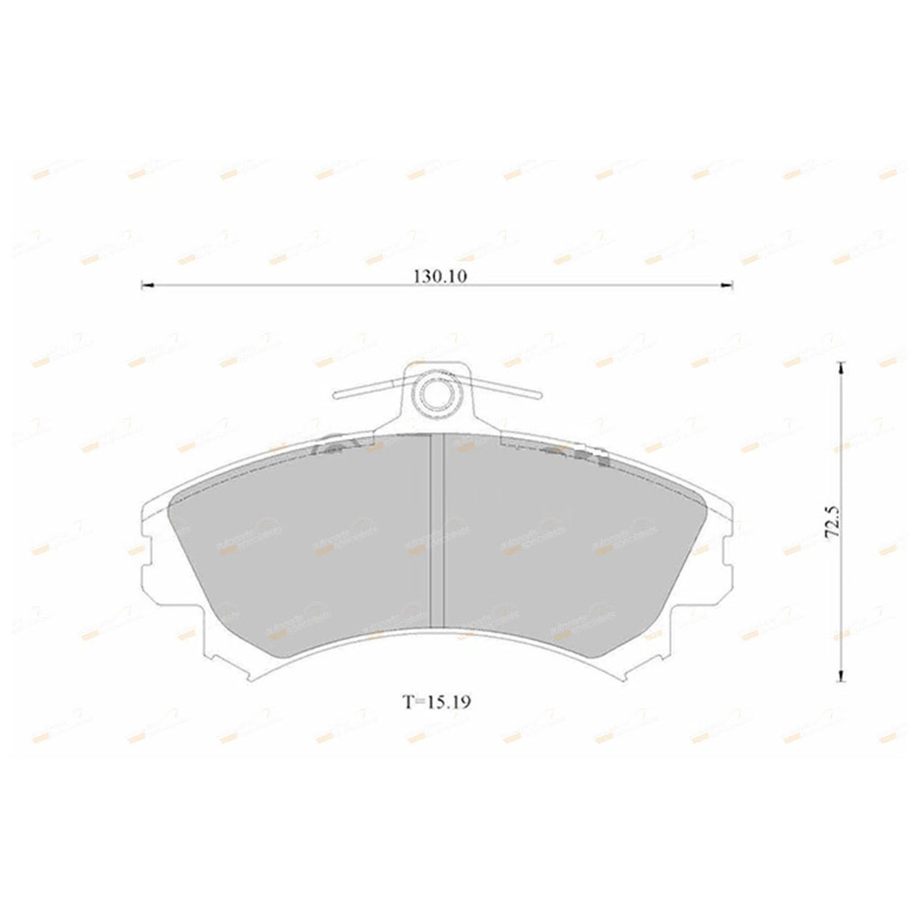 Front Disc Brake Pads Set for Smart ForFour W454 (2004–2006)