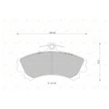 Front Disc Brake Pads Set for Smart ForFour W454 (2004–2006)