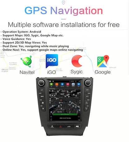 9.7'' Android Car Stereo Radio GPS for Lexus IS IS300 IS300C IS350 (2005–2012)