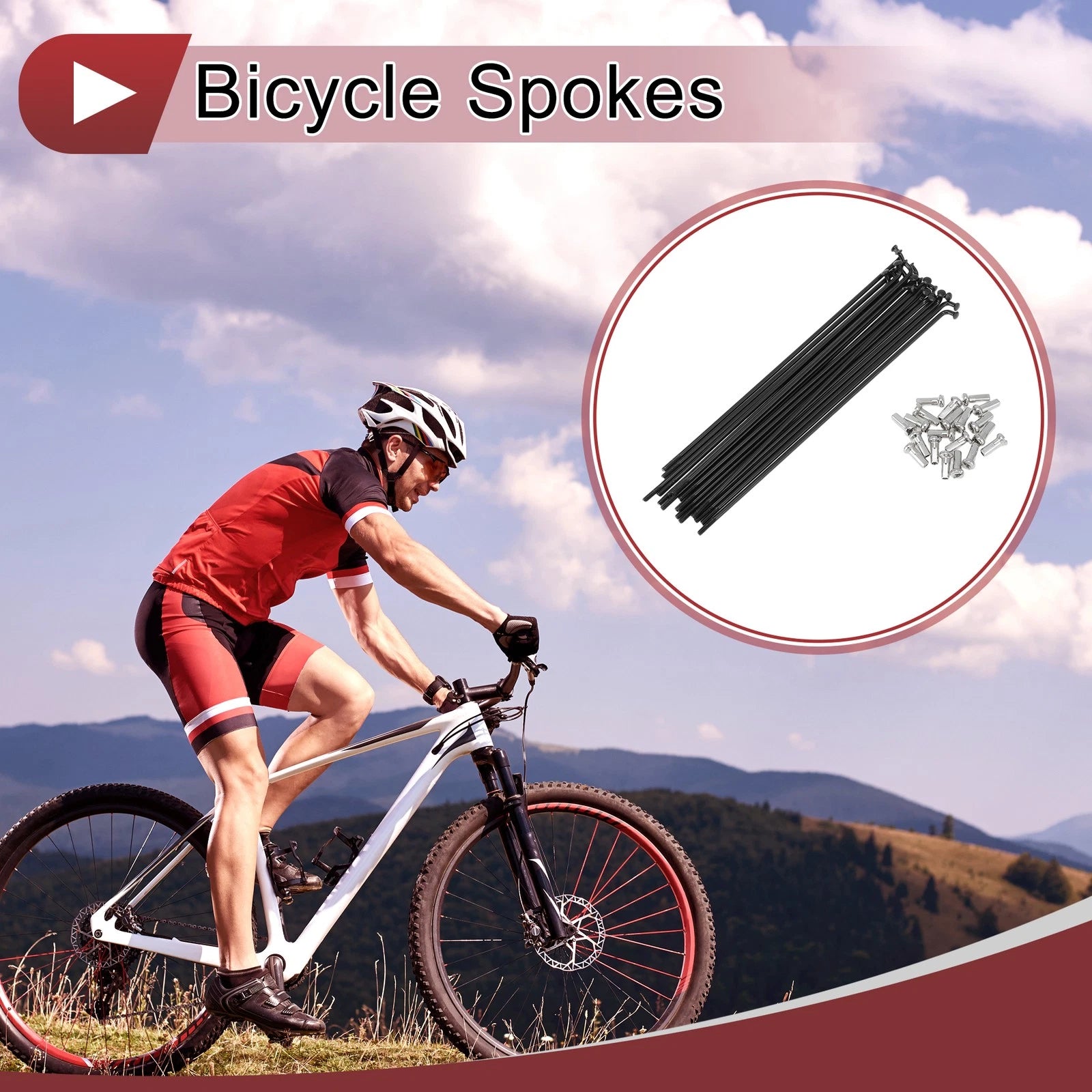 Bicycle Spokes 149mm Replacement Set for 26 inch Wheels (1990–2025)