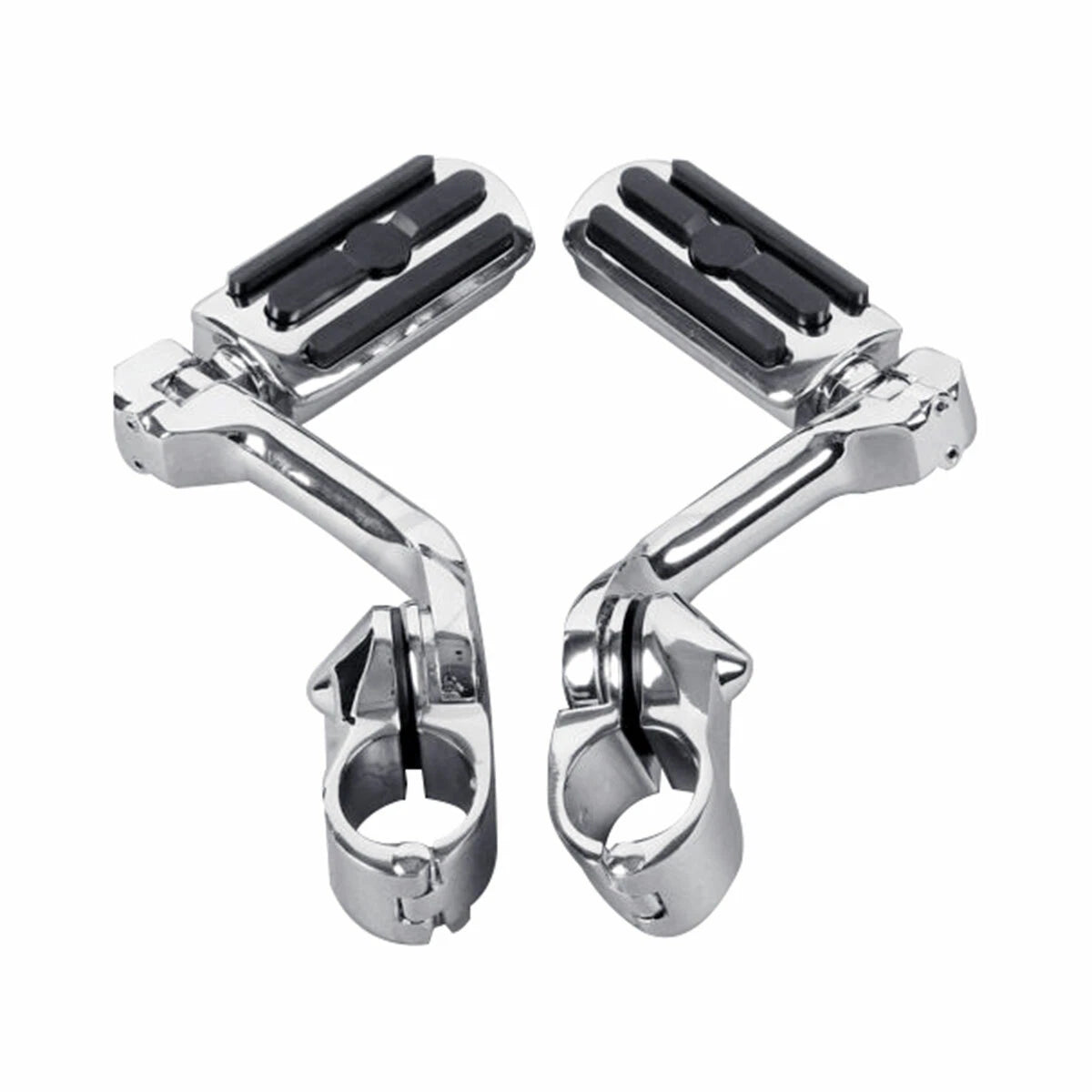 Mustache Engine Guard Highway Bar Footpegs for Harley Softail (2000–2017)