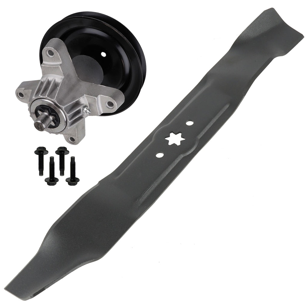 Spindle Assembly with Pulley and Blade for Toro LX420 LX425 (2006–2019)