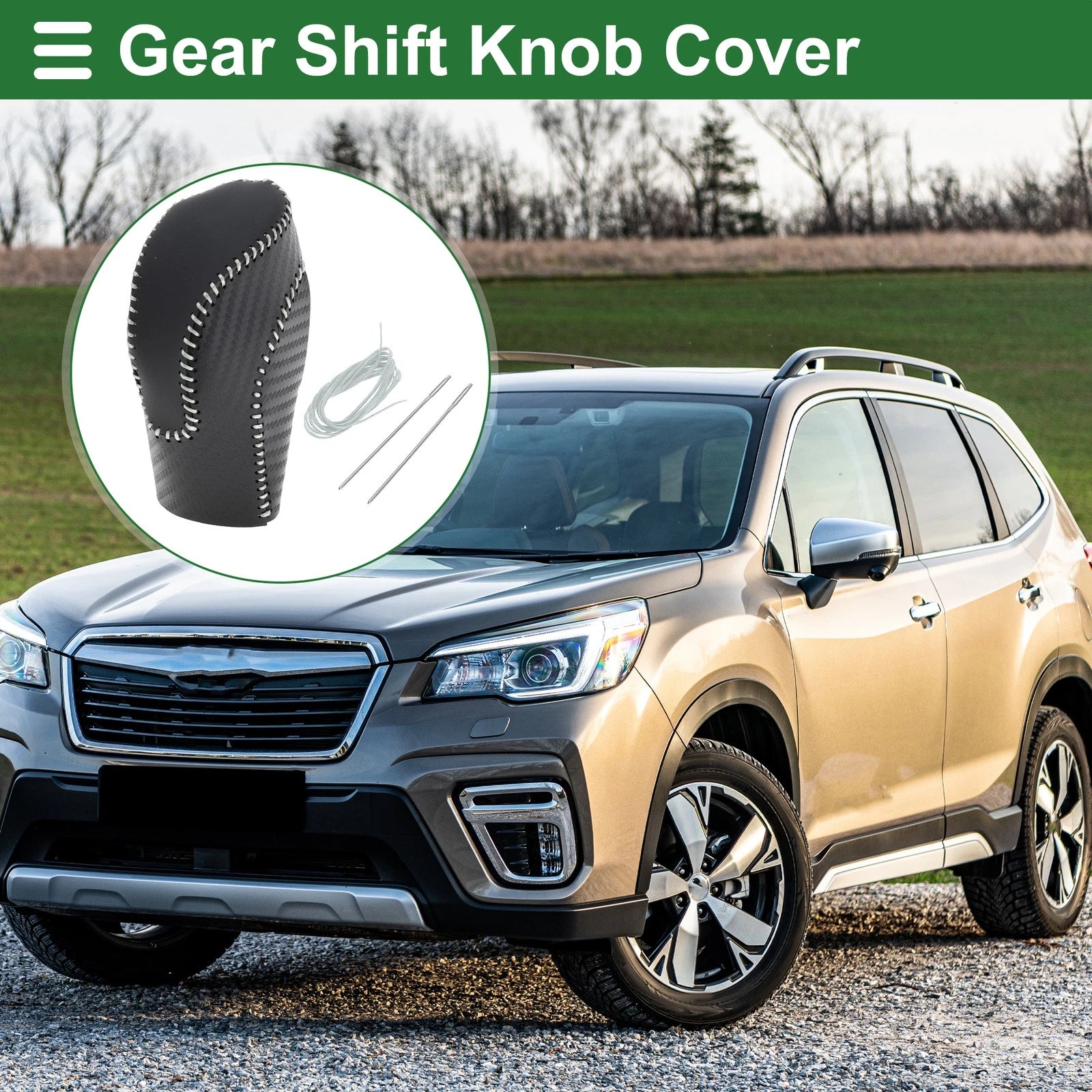 Gear Shift Knob Cover Replacement for Subaru Forester 2018–2023