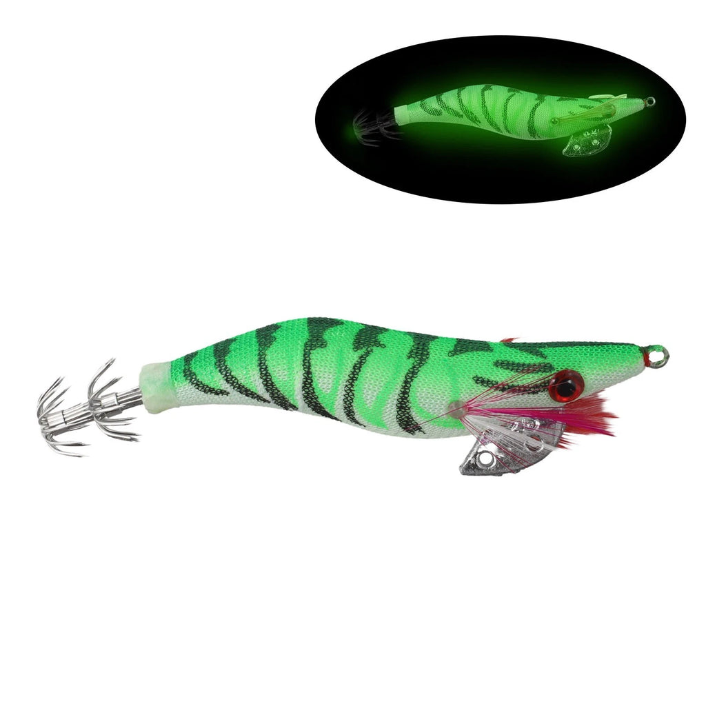 Luminous Squid Jigs for Fish Attraction (Controlled Sinking Action)