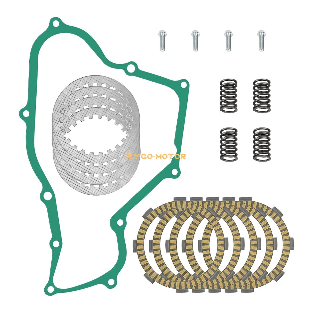 Clutch Plate Kit w/Spring & Gasket for Honda CR80R CR80RB CR85R CR85RB (1987–2007)