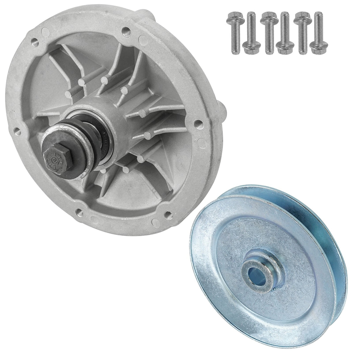 Deck Spindle and Pulley Replacement for Exmark QST20BE422 Quest (2017–2019)