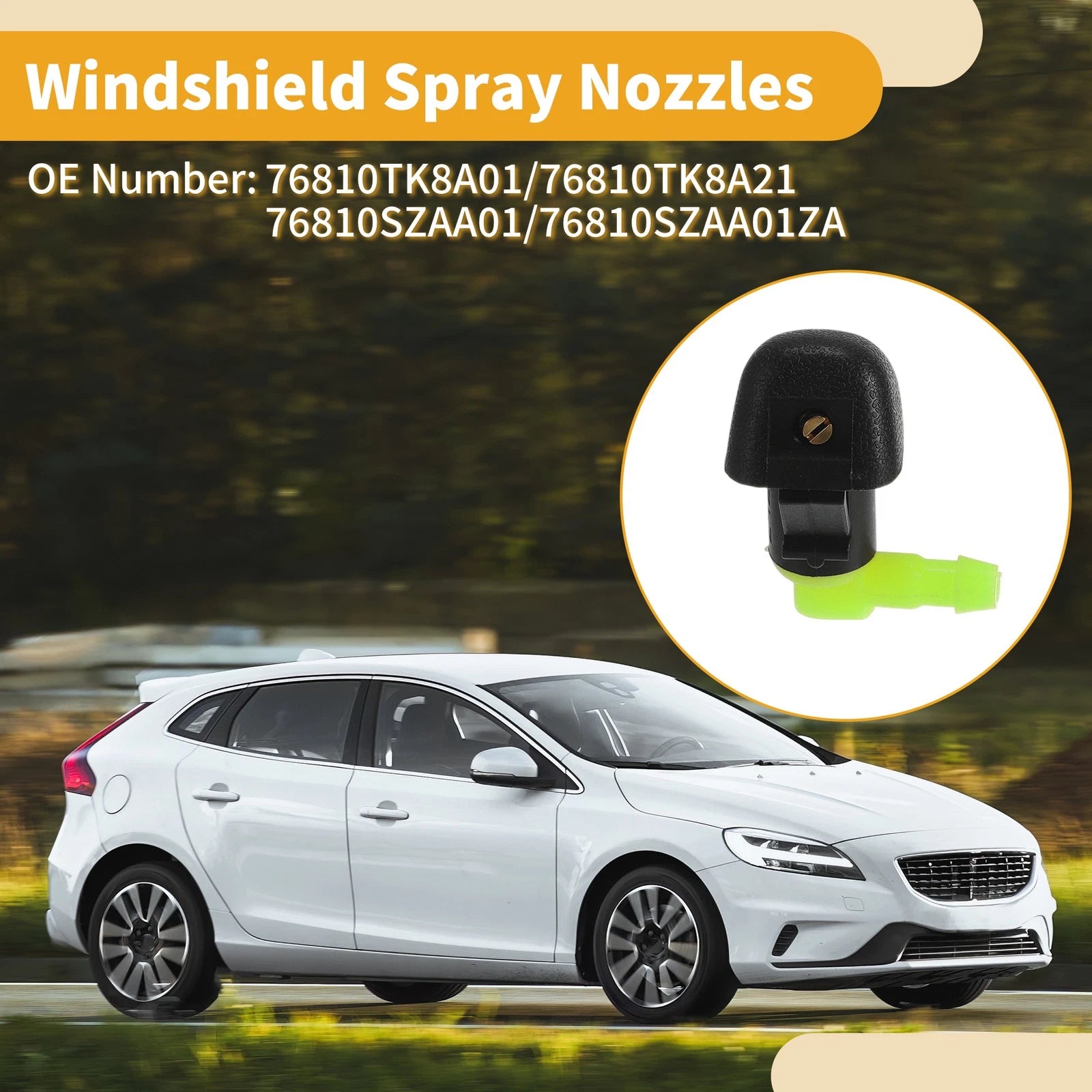 Windshield Washer Nozzle Front Pair for Honda Odyssey (2008–2017)