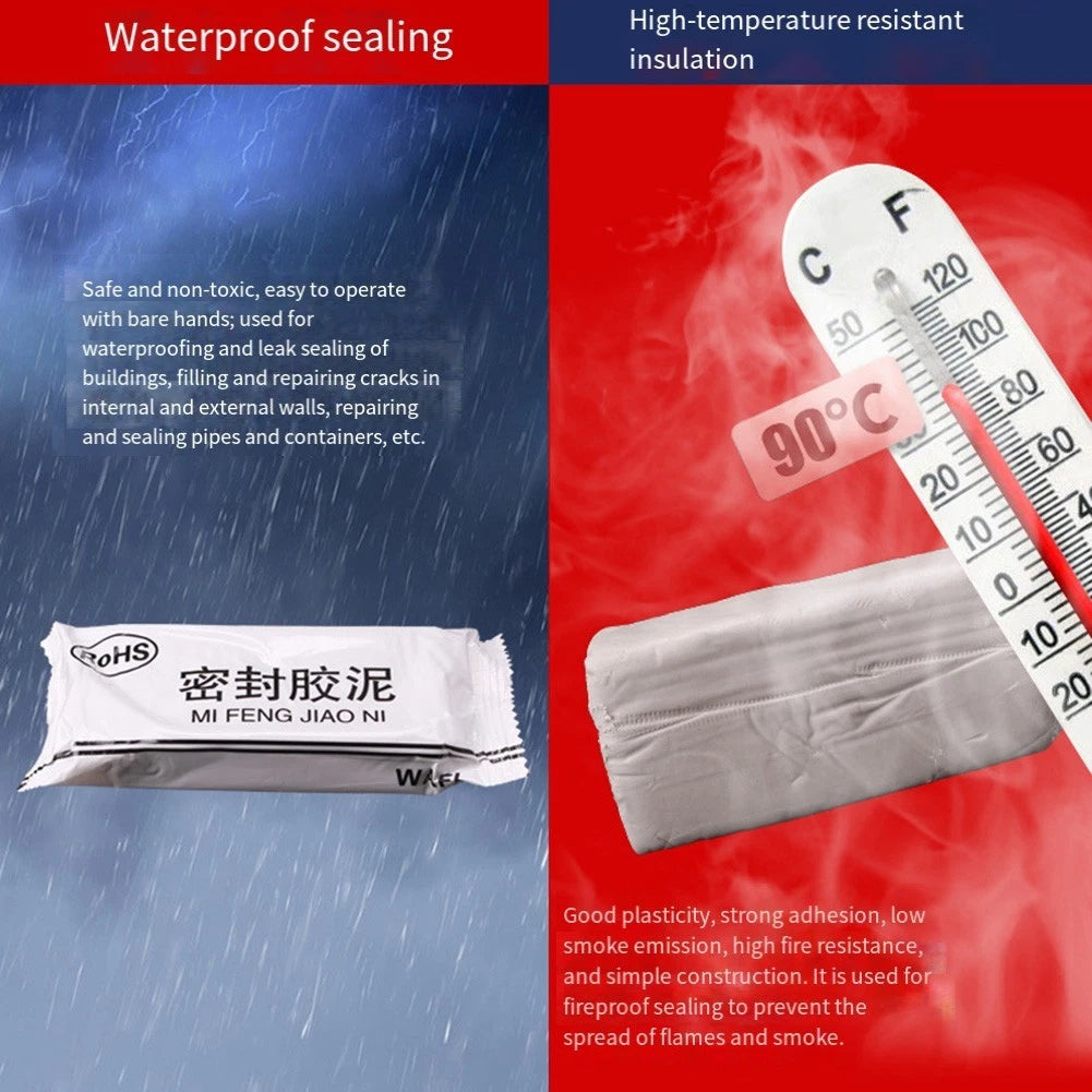 Wall Hole Sealant for AC Vents - Flame-Resistant Material