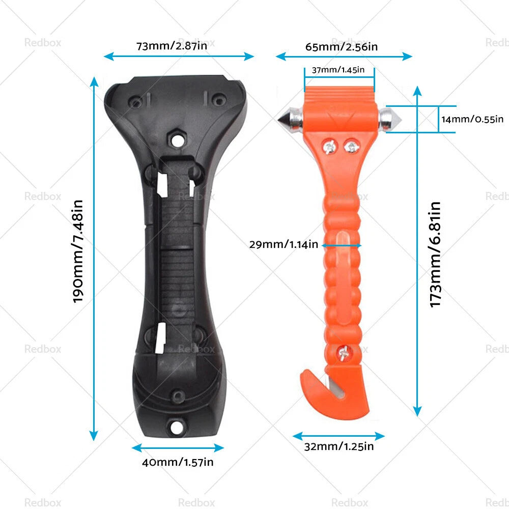 Emergency Hammer Seat Belt Cutter Tool for Universal Use