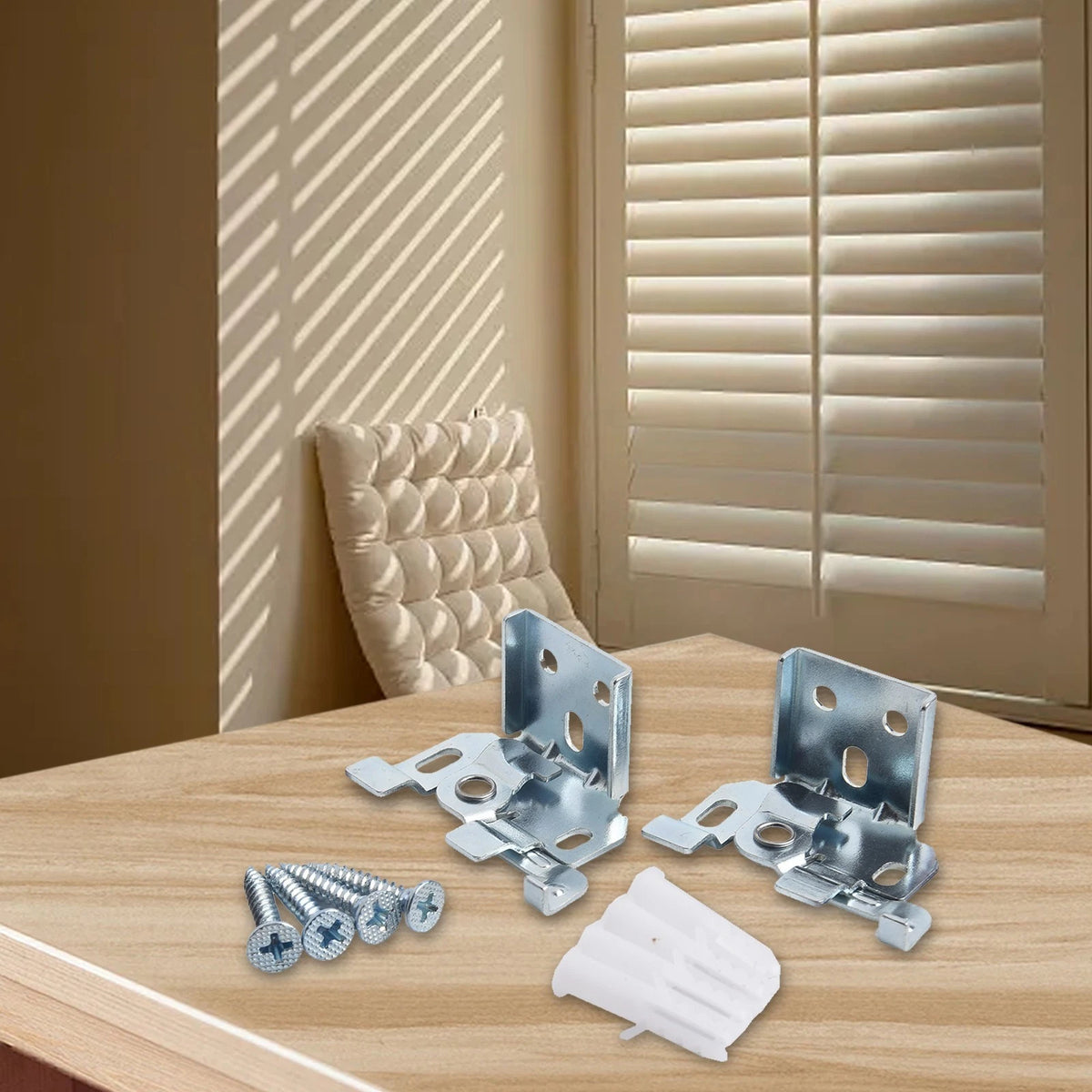 2X 25mm Top Rail Brackets for Venetian Blinds