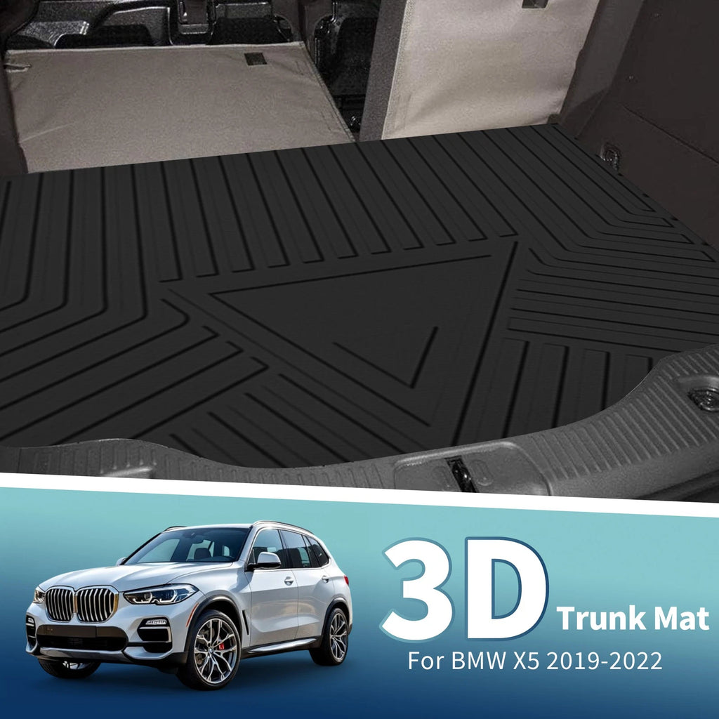 Rear Trunk Cargo Liner Flat Face TPE 1 Piece for BMW X5 (2019–2022)