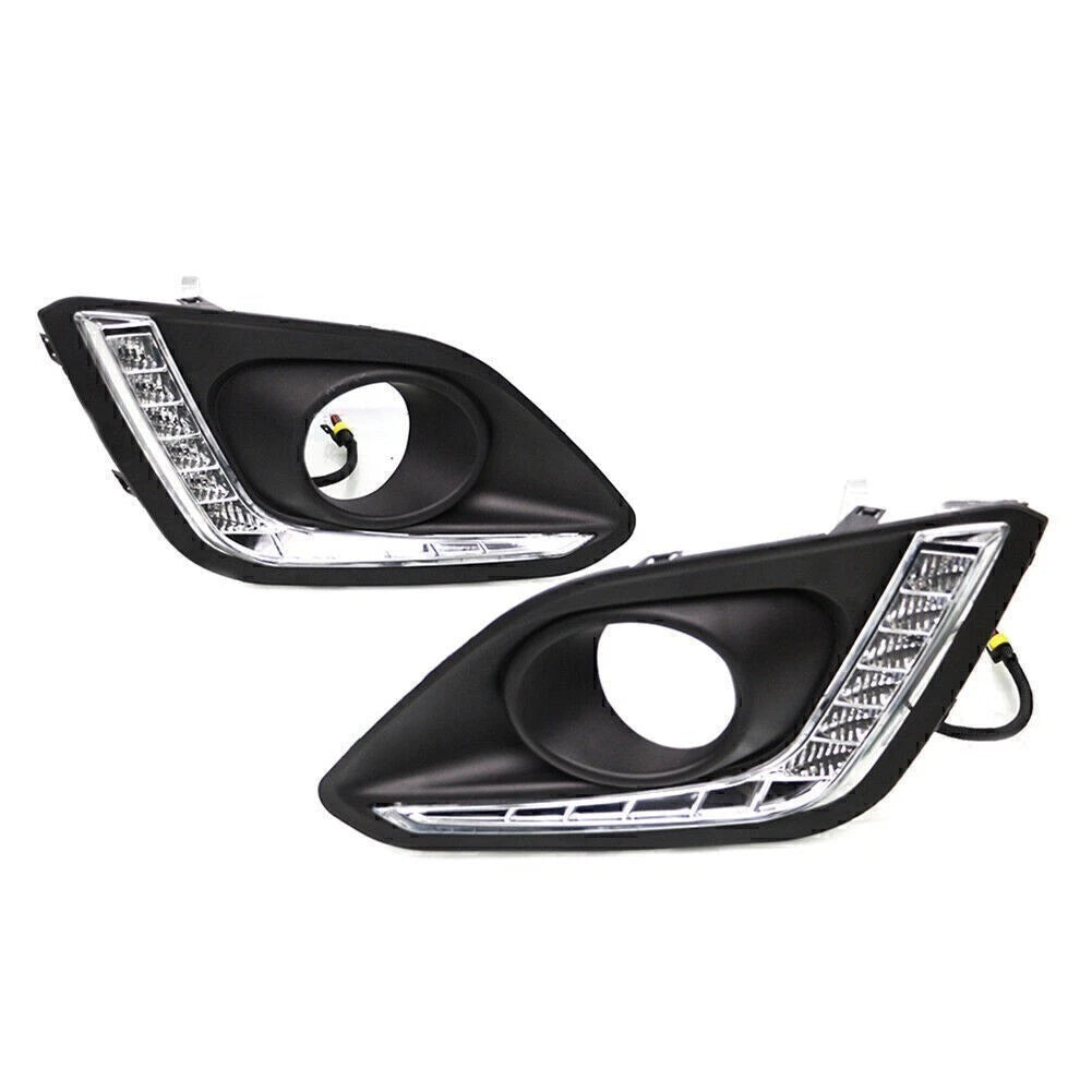 2pcs White LED Daytime Running Lights DRL for Suzuki Swift (2014–2016)