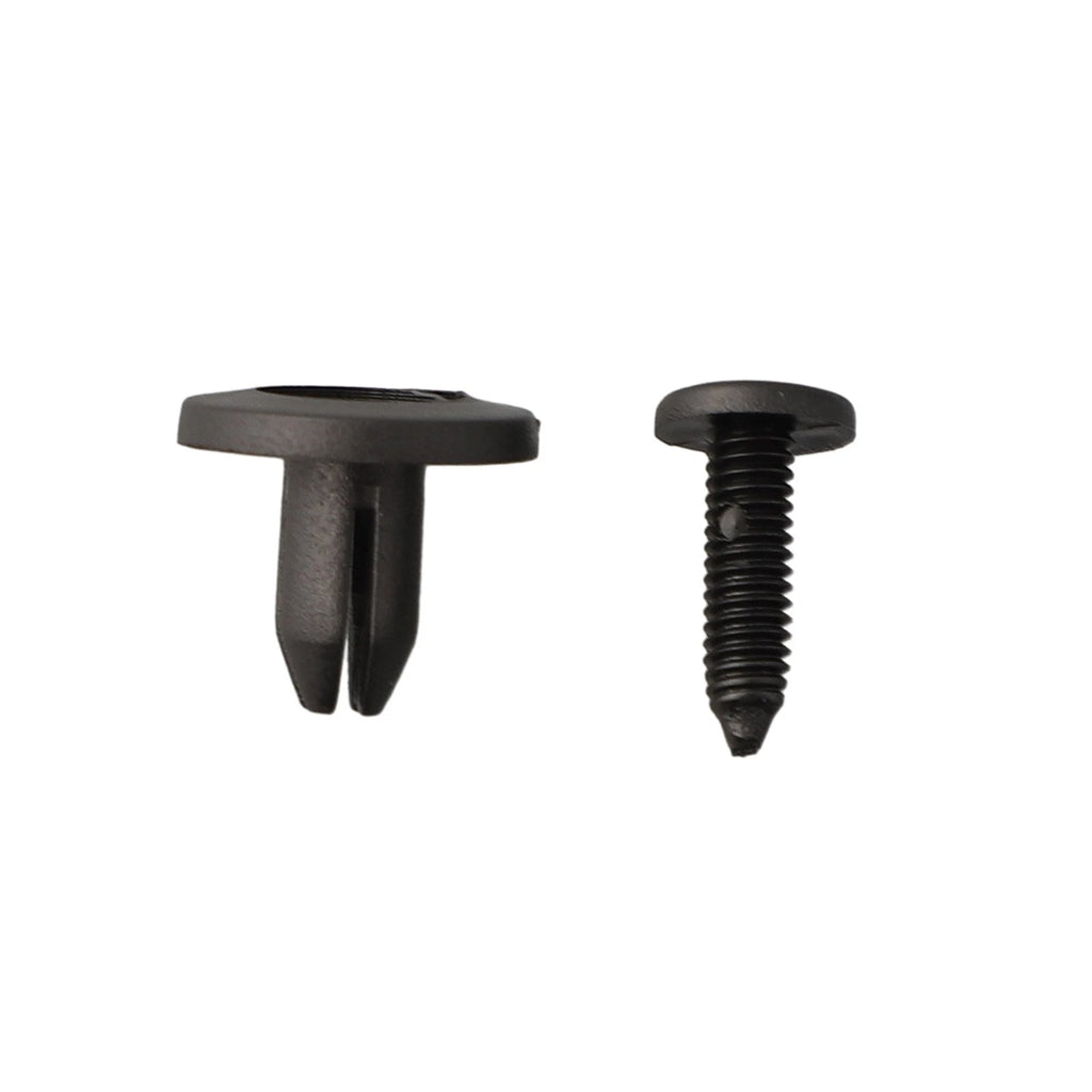 Rivet Clips for Bumper Fender Fastener Replacement (Black)