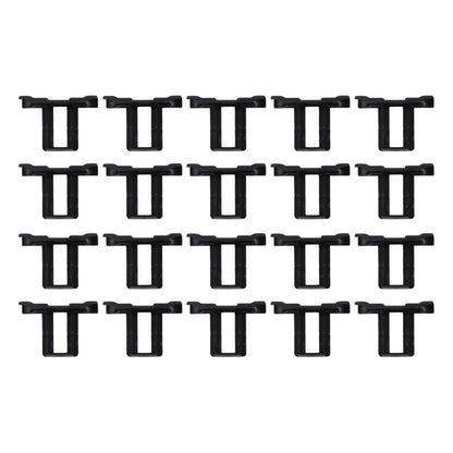 Set of 20 Plastic Mud Discharge Clips for Panels