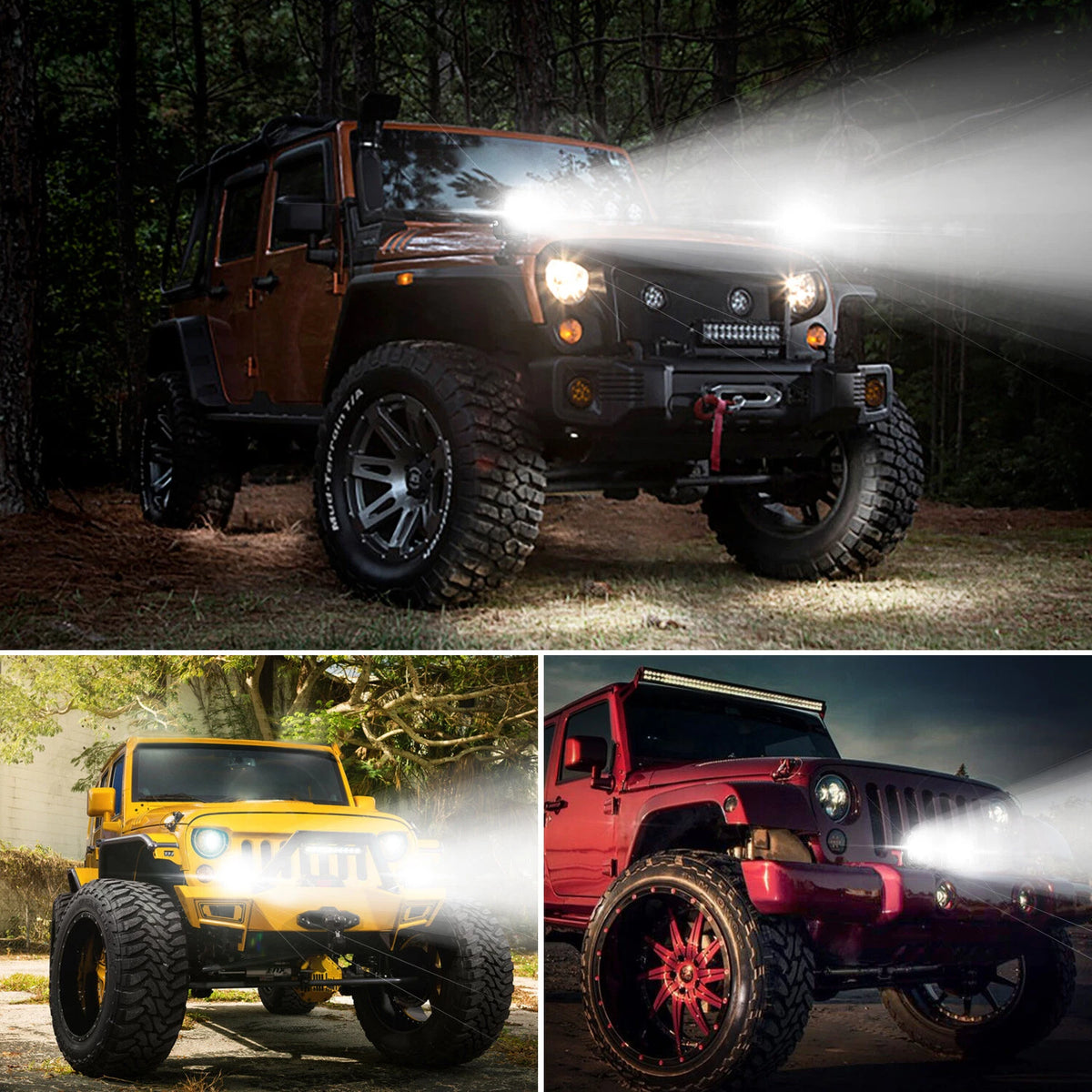 2X LED Pod Work Lights for Off Road Vehicles (3")