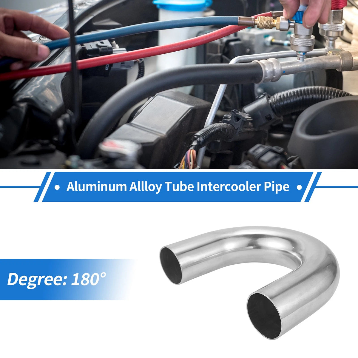 57mm 180 Degree U Bend Aluminum Tube Pipe for Custom Applications (6061)